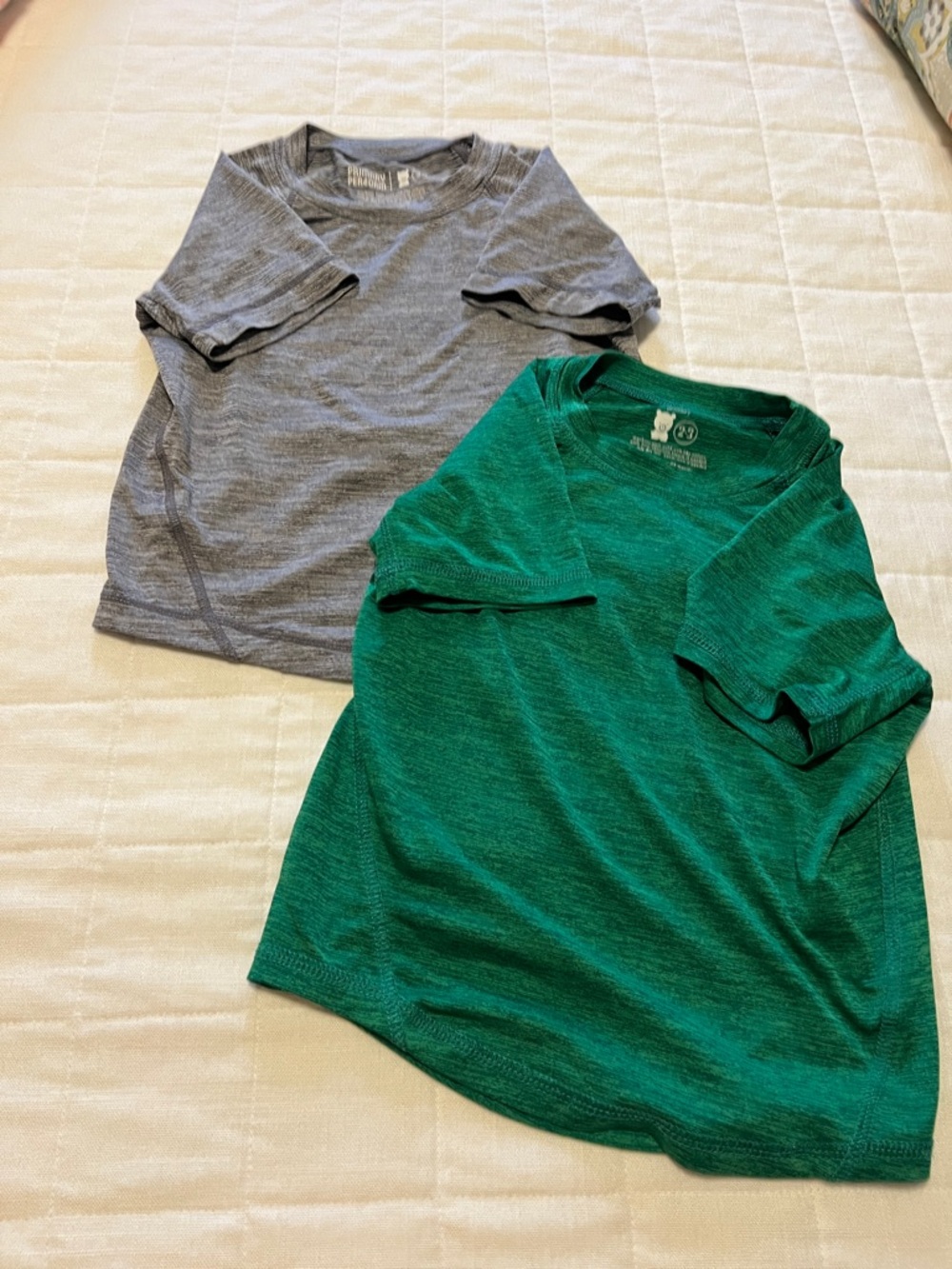 Primary Short-Sleeve Tee Pack — Heather Gray & Kelly Green